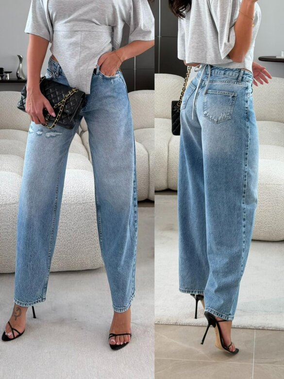 Spodnie Marquess jeans niebieskie