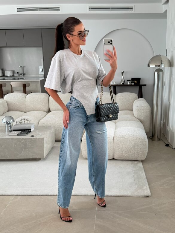 Spodnie Marquess jeans niebieskie