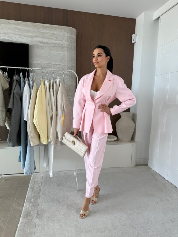 Komplet 2w1 Paello garniturowy pudrowy 