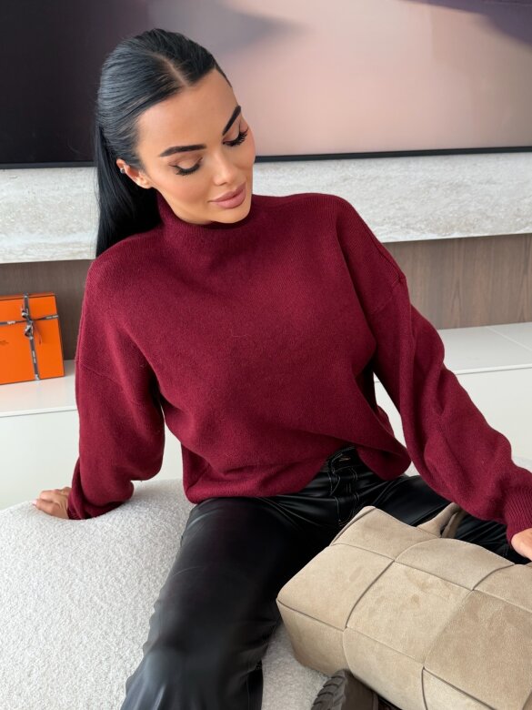 Półgolf Cody bordowy 