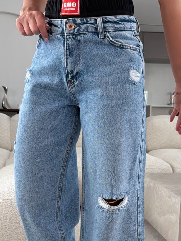 Spodnie Lariss jeans niebieskie