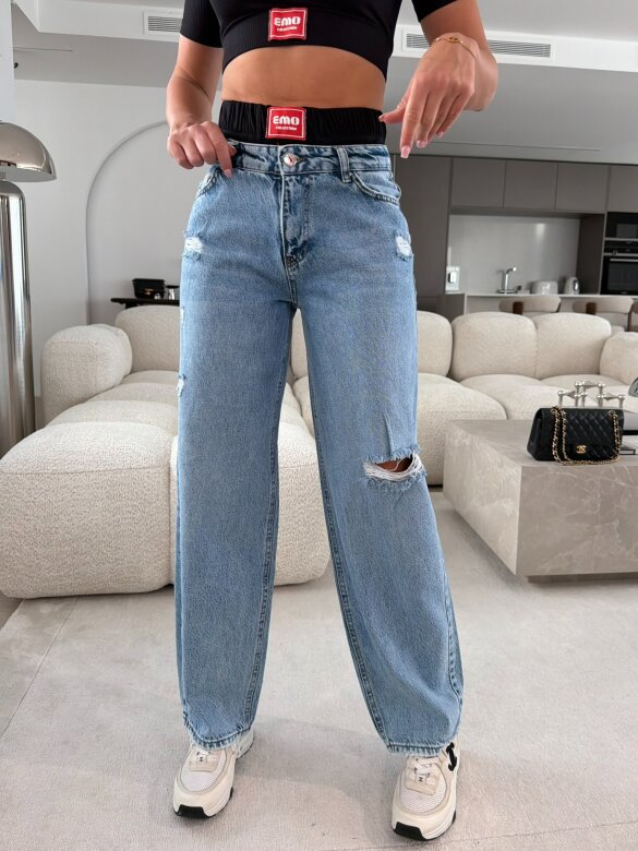 Spodnie Lariss jeans niebieskie