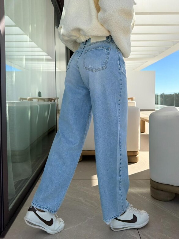 Spodnie Velvento jeans jasnoniebieskie