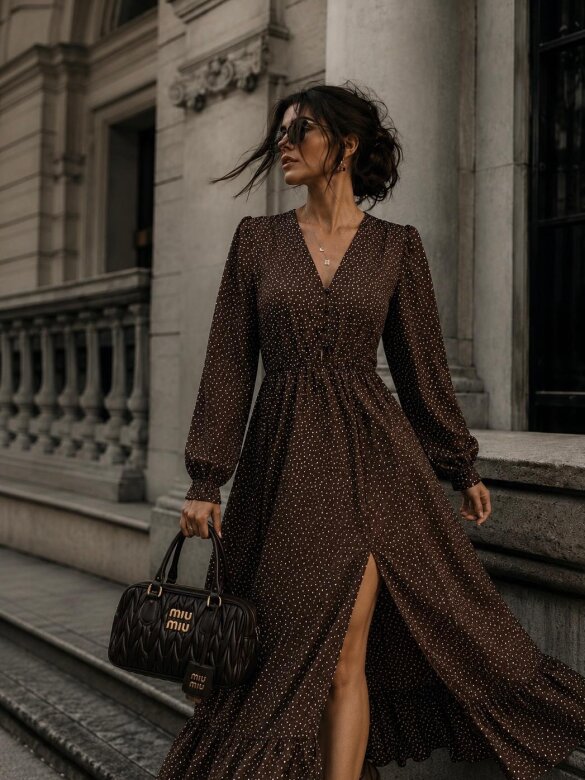 Dress Evena chocolate