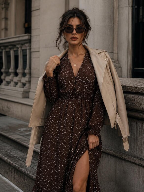 Dress Evena chocolate