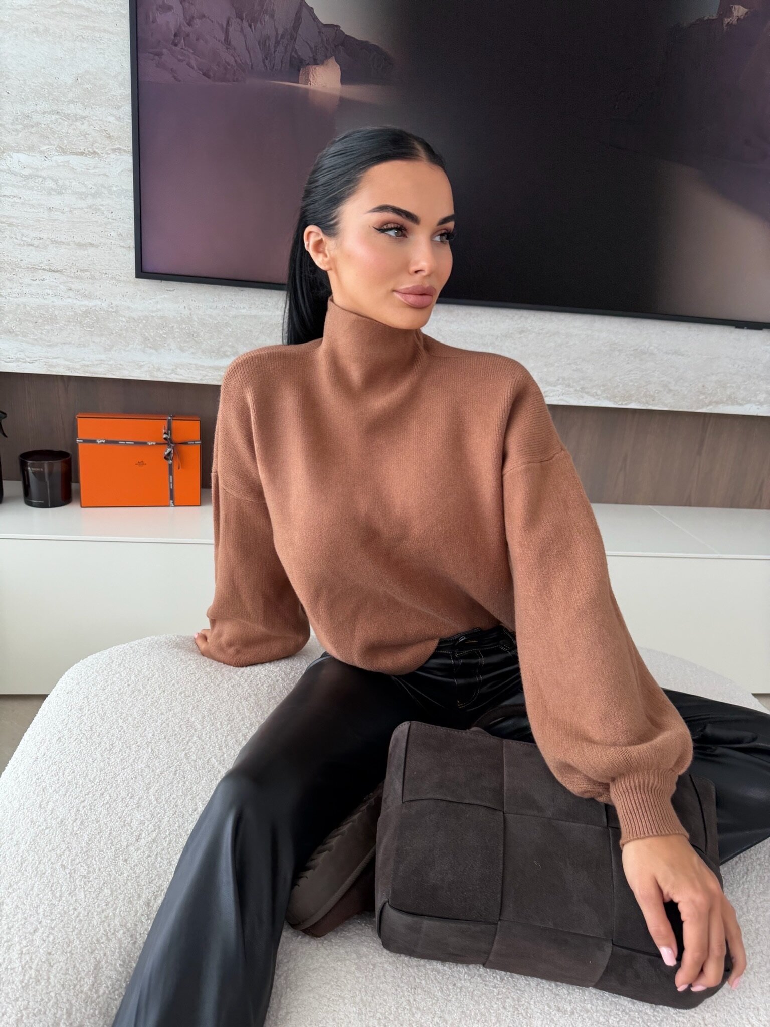 Półgolf Cody karmelowy 