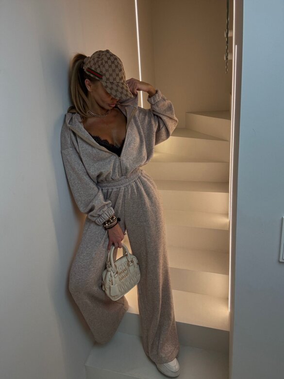 Kombinezon Lorisson II z wełną mocca