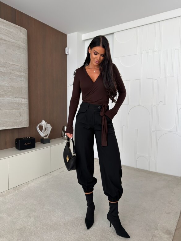 Trousers Keller viscose black