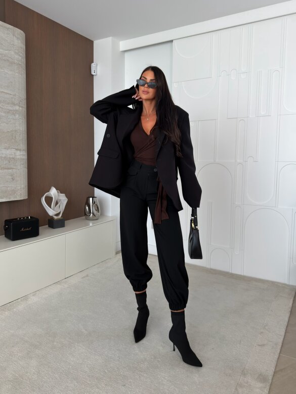 Trousers Keller viscose black