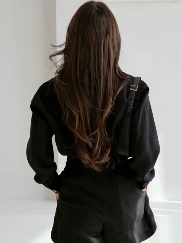 Komplet 2w1 Lentino z wiskozą czarny