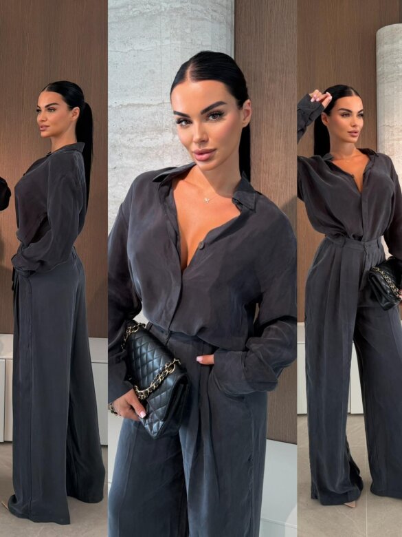 Komplet 2w1 Diamente grafitowy