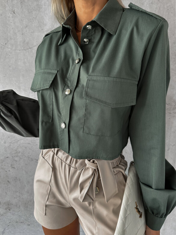 Koszula Walk Of Blur short khaki
