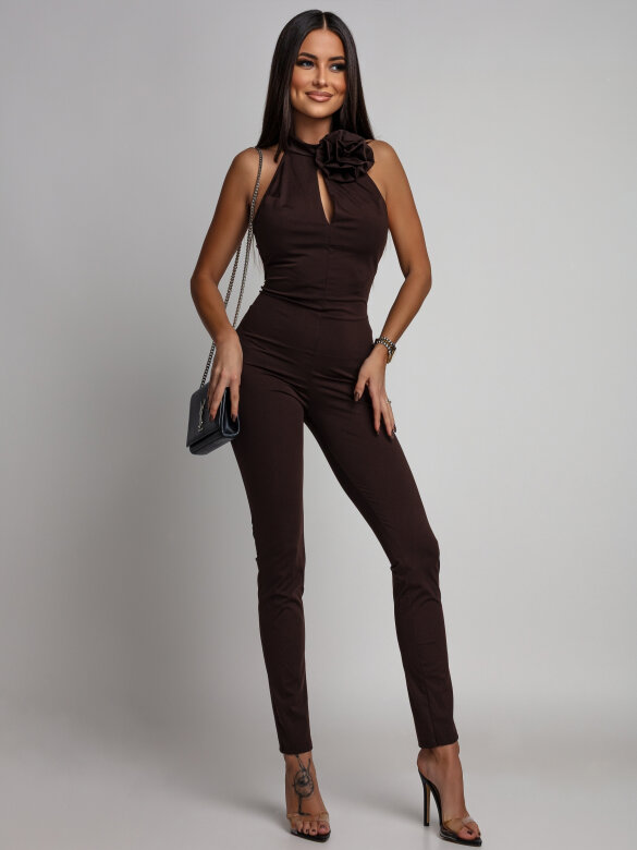 Kombinezon Porto z różą czekoladowy