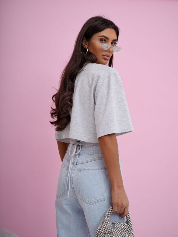 Bluzka Nina jasnoszara