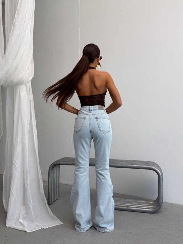 Trouser Clifton bells jeans light blue 