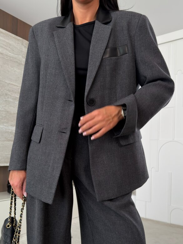 Blazer Eladia eco leather graphite