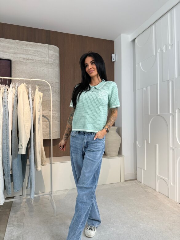 Sweter Lilu miętowy