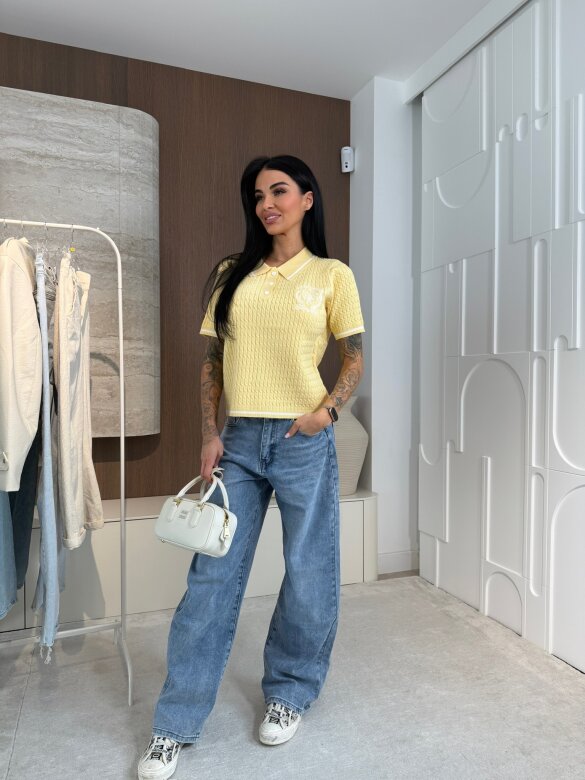 Sweter Lilu żółty