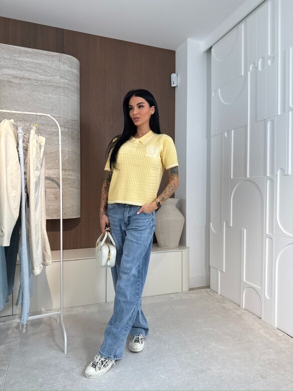 Sweter Lilu żółty