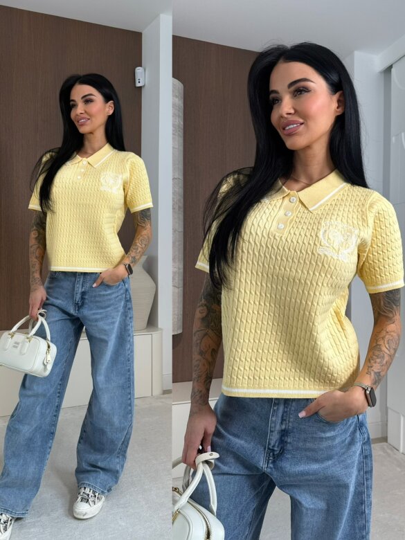 Sweter Lilu żółty