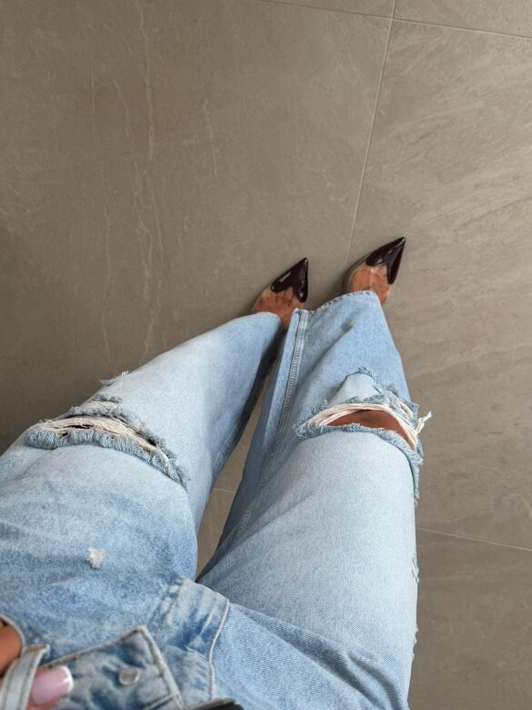 Spodnie Denim Vibes jasnoniebieskie