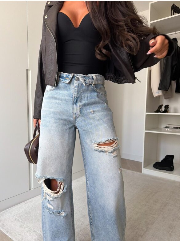 Spodnie Denim Vibes jasnoniebieskie