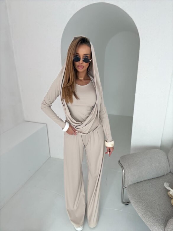 Komplet 2w1 Clloe jasnobeżowy 