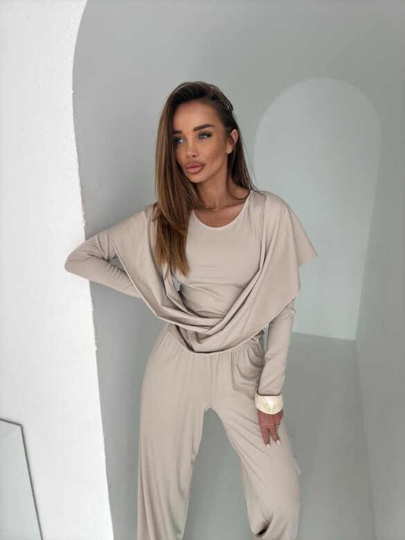 Komplet 2w1 Clloe jasnobeżowy 