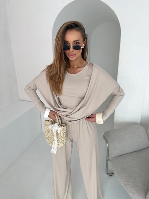 Komplet 2w1 Clloe jasnobeżowy 