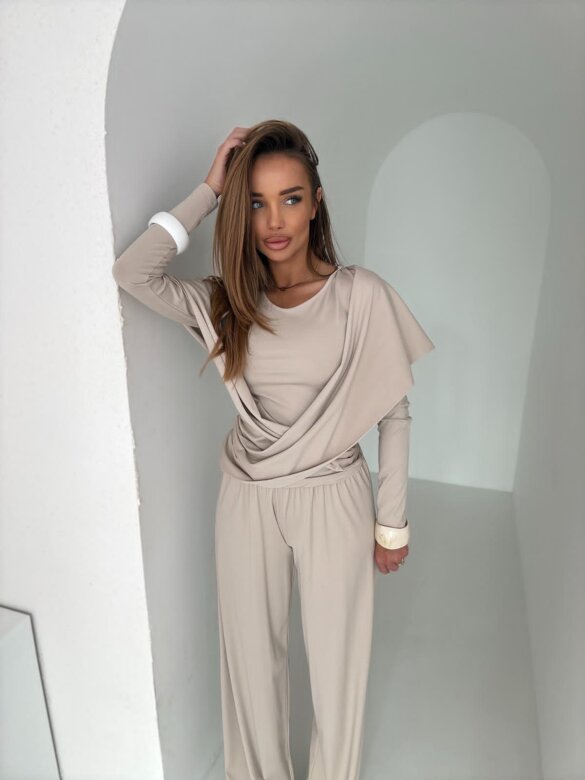 Komplet 2w1 Clloe jasnobeżowy 