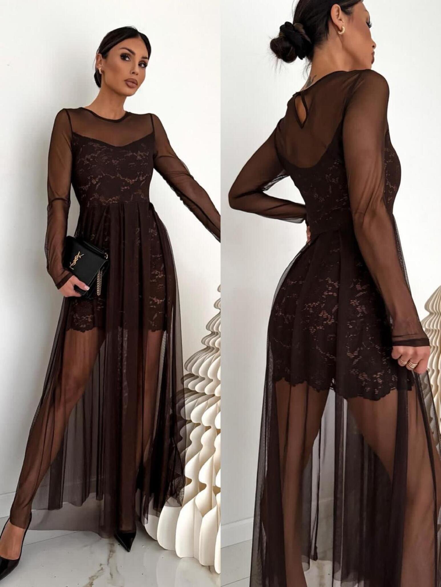 Sukienka Julis czekoladowa 