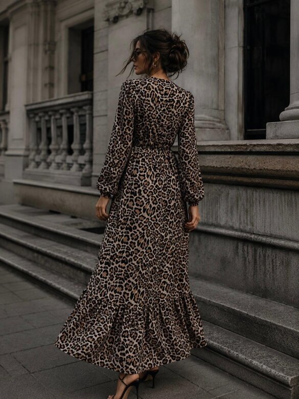 Dress Evena beige-black