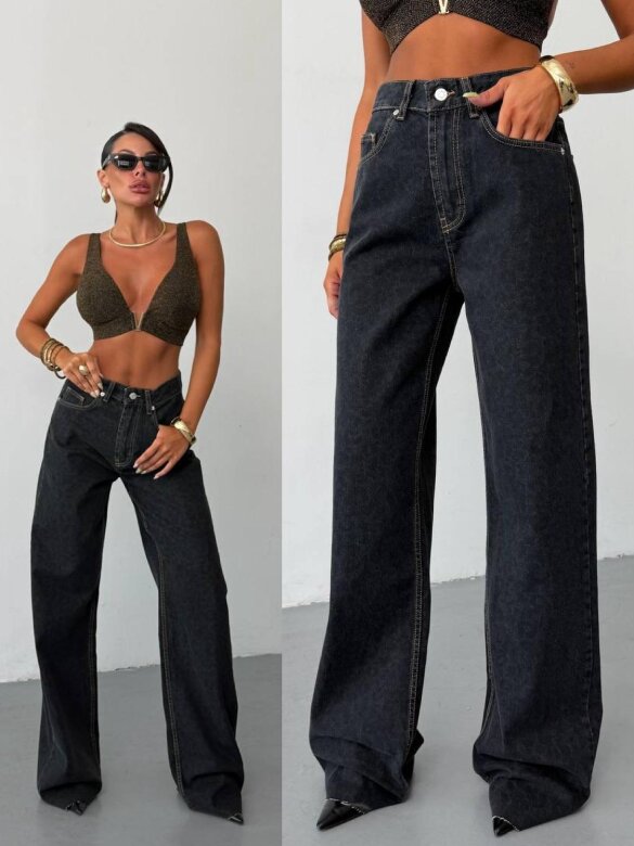 Spodnie Perone jeans grafitowe 
