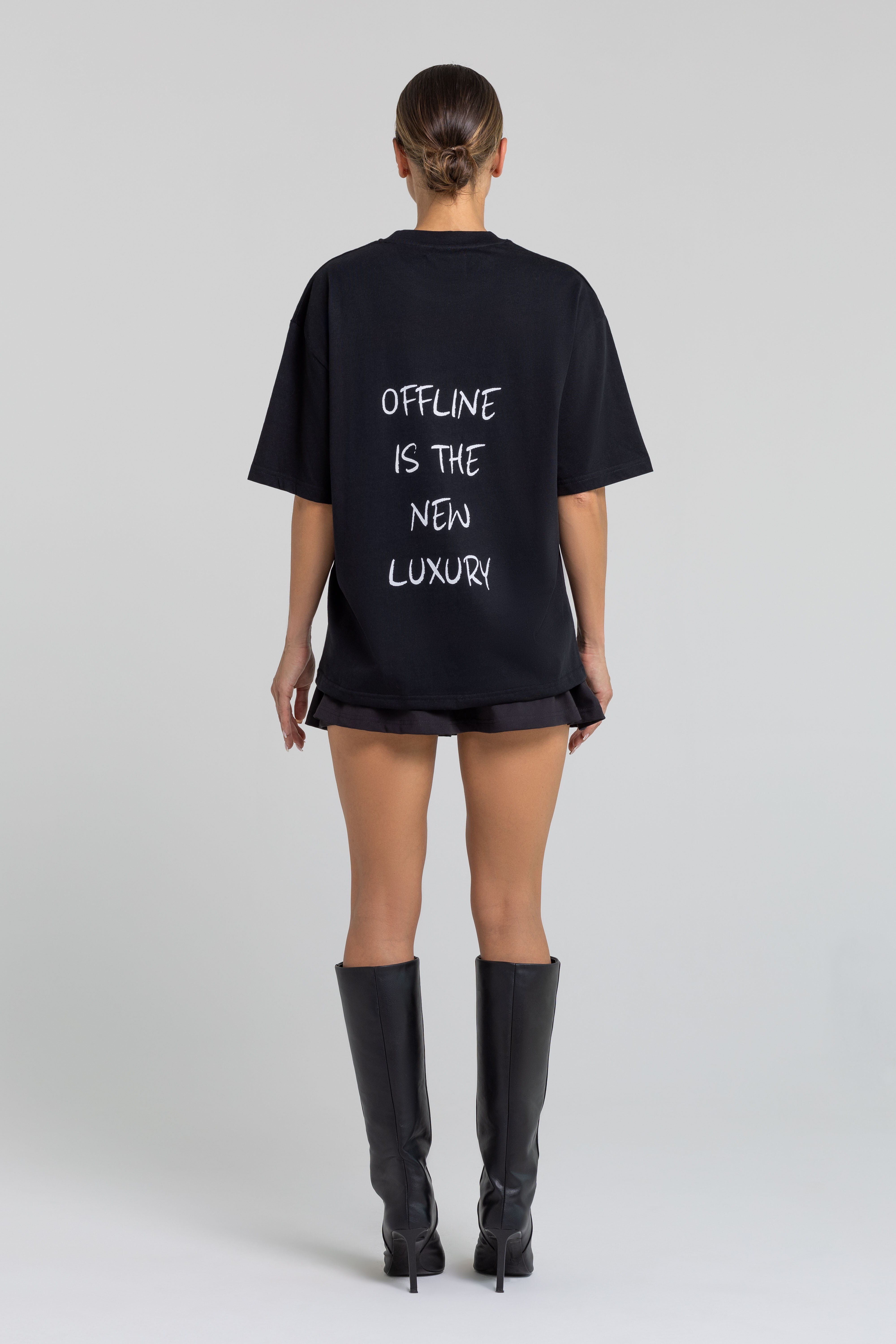 T-shirt Offline czarny 