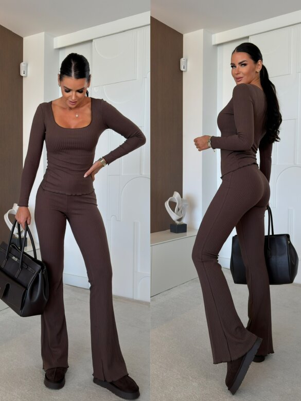 Set 2in1 Rayas chocolate