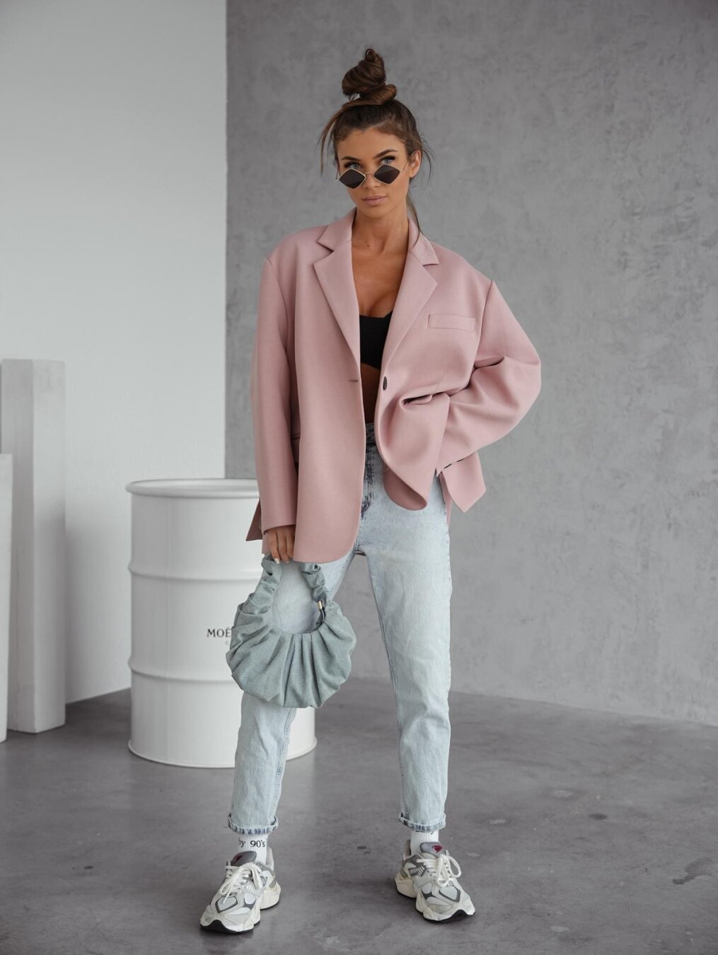 Blazer Emeralda cotton powder 4
