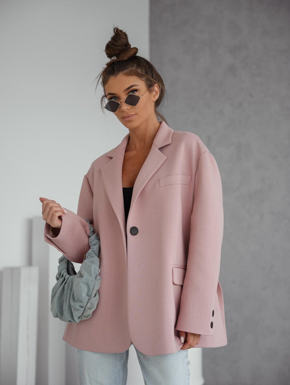 Blazer Emeralda cotton powder 5