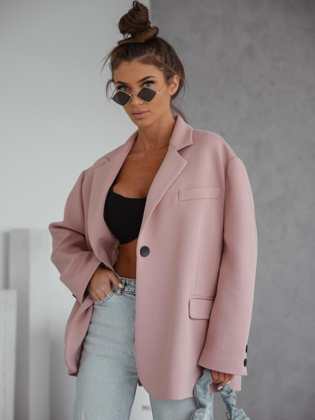 Blazer Emeralda cotton powder 7