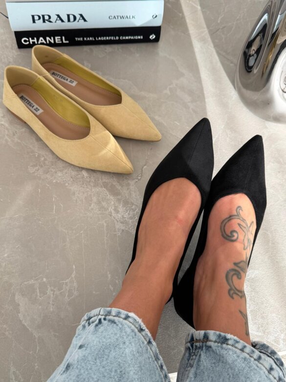 Baleriny Porto czarne 