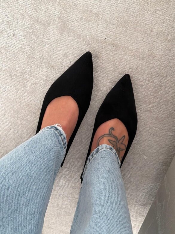 Baleriny Porto czarne 