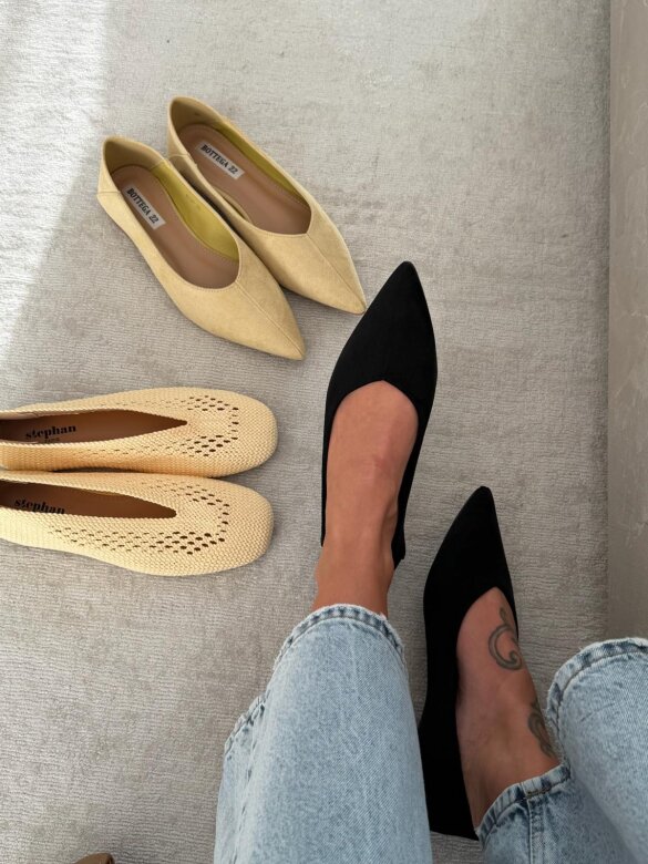 Baleriny Porto czarne 