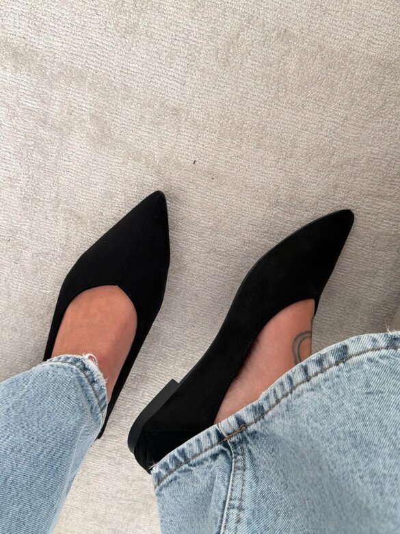 Baleriny Porto czarne 