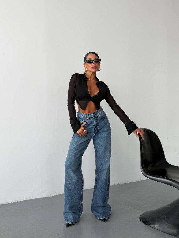 Spodnie Zerro jeans ciemnoniebieskie