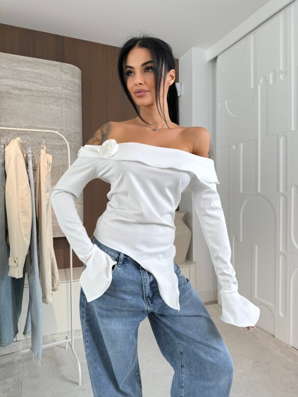 Bluzka Viliene asymetryczna biała