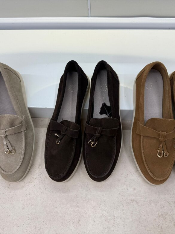 Mokasyny Nicoll skóra naturalna czekoladowe 