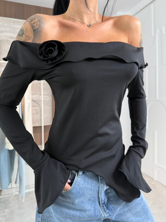 Bluzka Viliene asymetryczna czarna