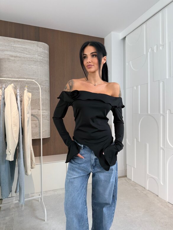 Bluzka Viliene asymetryczna czarna