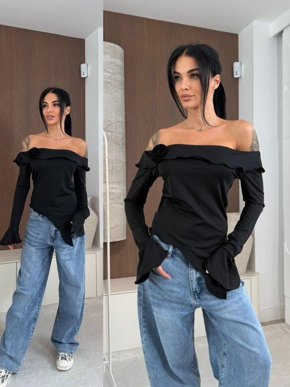 Bluzka Viliene asymetryczna czarna