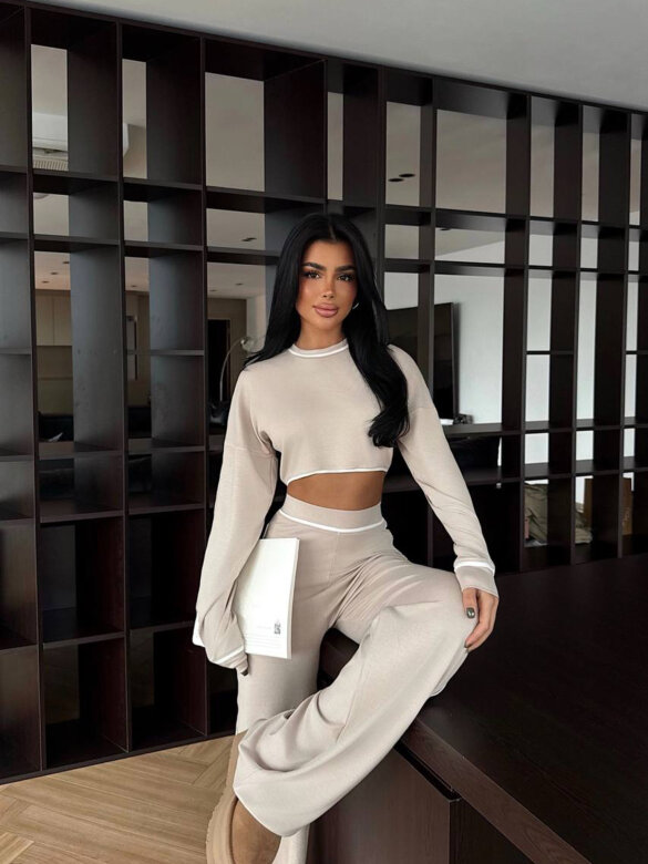 Komplet 2w1 Calerro jasnobeżowy