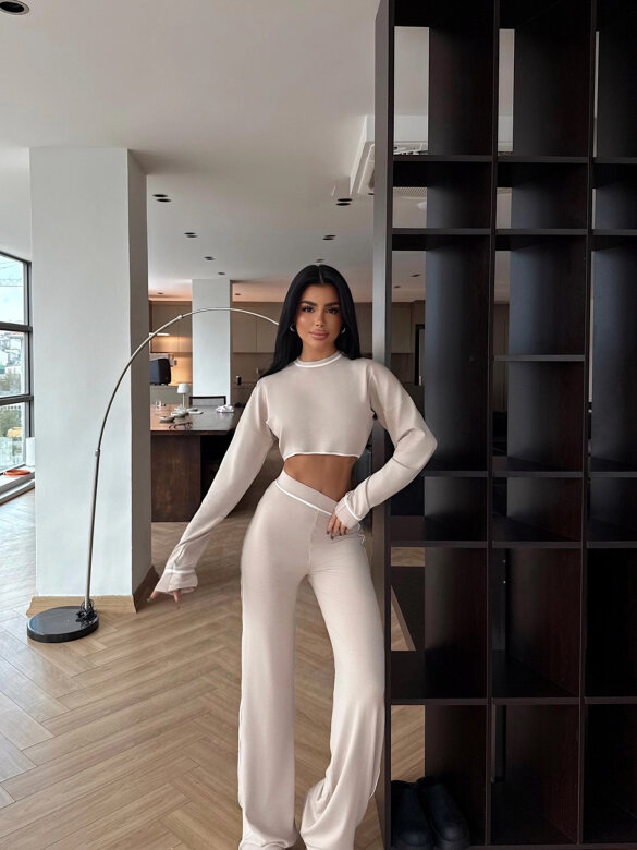 Komplet 2w1 Calerro jasnobeżowy